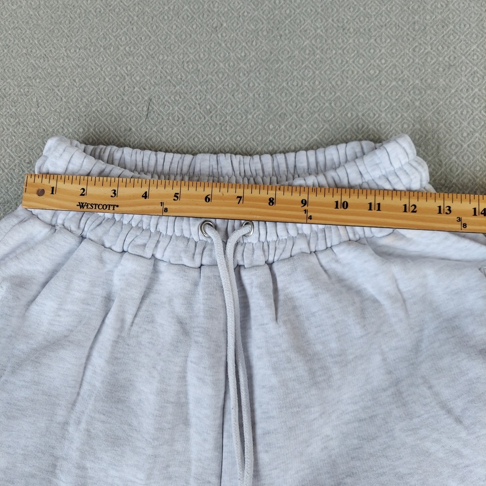 Boohoo Sweatpants Women M Gray DSGN Studio Sports Club Joggers Heathered Graphic - Picture 4 of 6